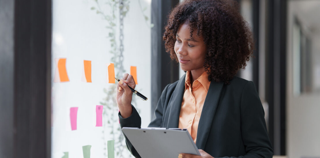 Accountant Black Woman Working On Financial Document, Tax, Exchange, Accounting And Financial Advisor Concept