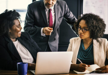 Business People In A Discussion